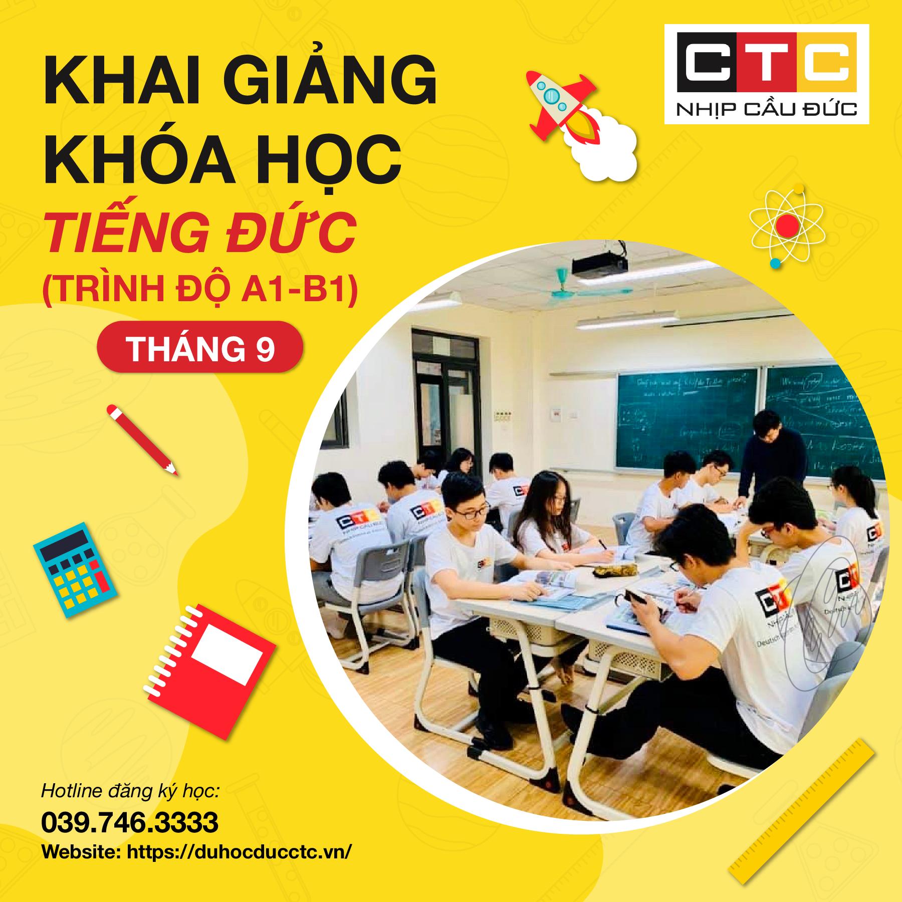 LỊCH KHAI GIẢNG THÁNG 9