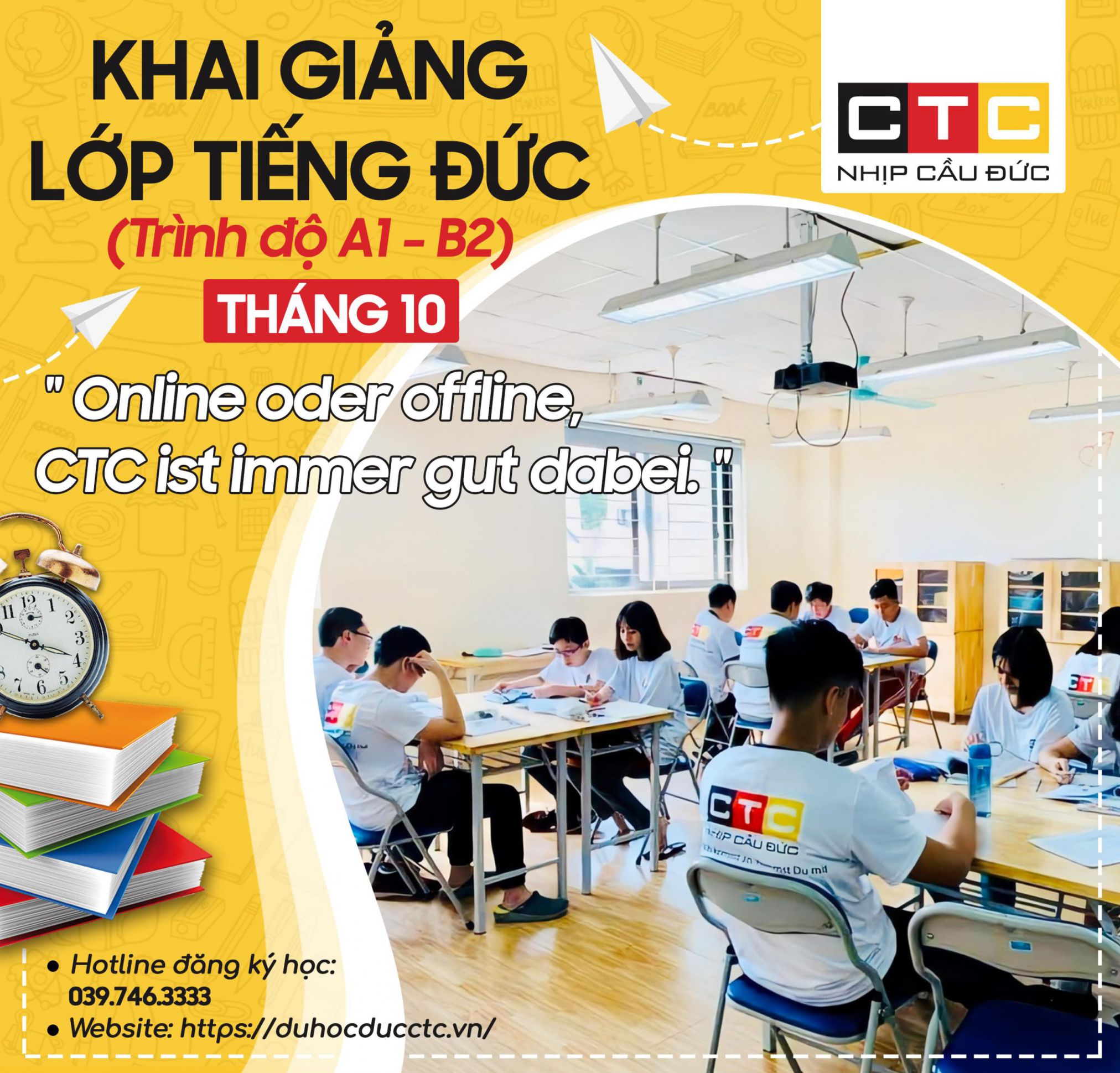 LỊCH KHAI GIẢNG THÁNG 10