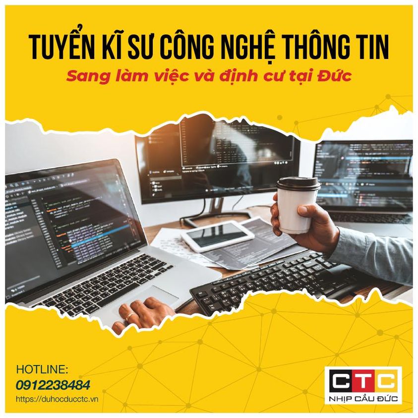 TUYỂN KĨ SƯ CÔNG NGHỆ THÔNG TIN SANG LÀM VIỆC VÀ ĐỊNH CƯ TẠI ĐỨC