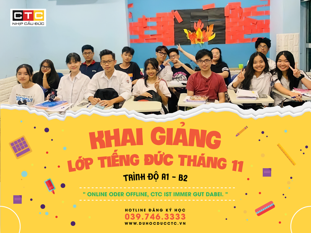 LỊCH KHAI GIẢNG THÁNG 11