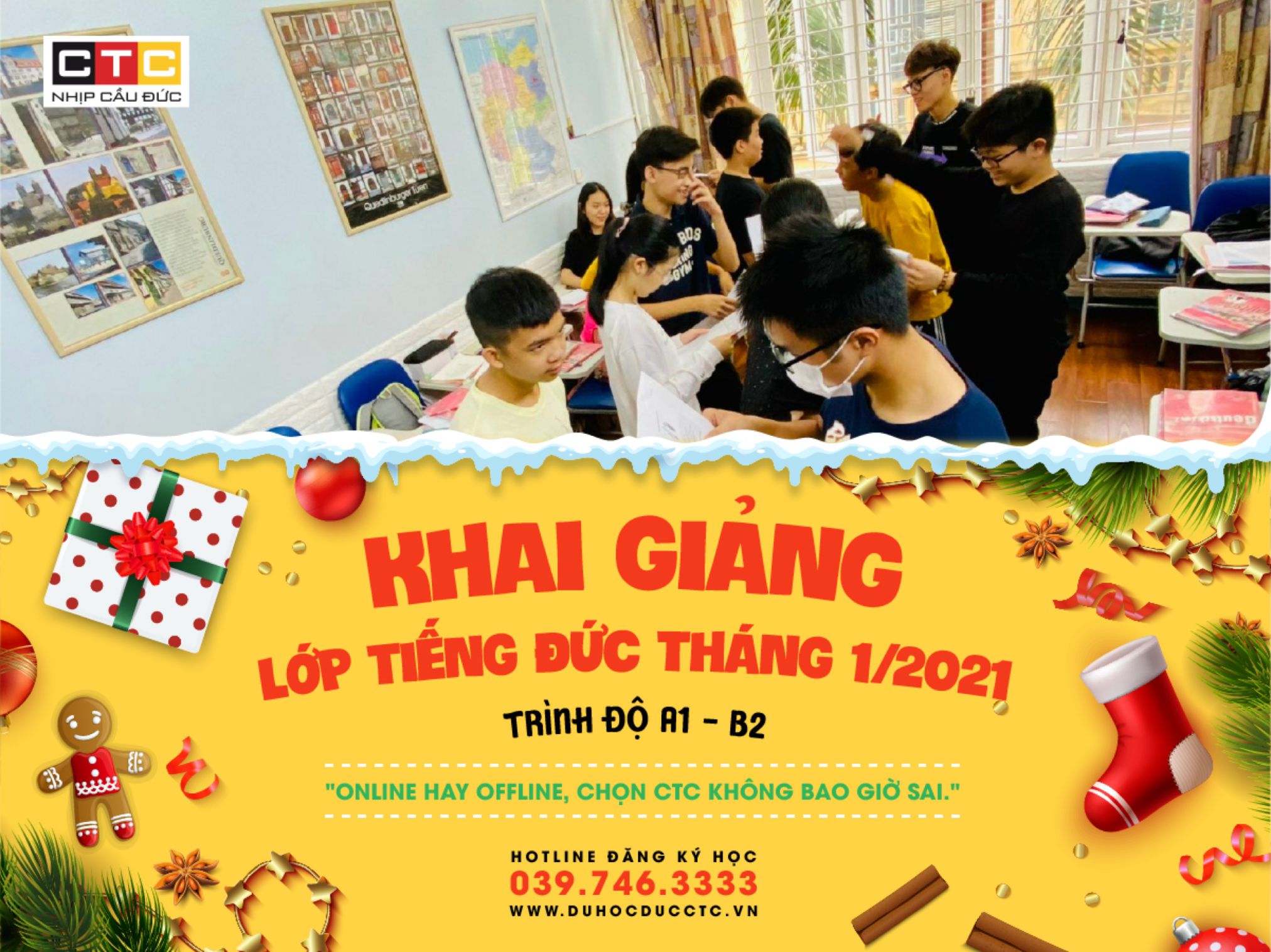 LỊCH KHAI GIẢNG THÁNG 1