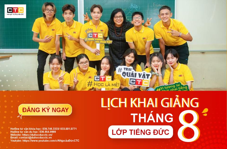 LỊCH KHAI GIẢNG THÁNG 8/2021