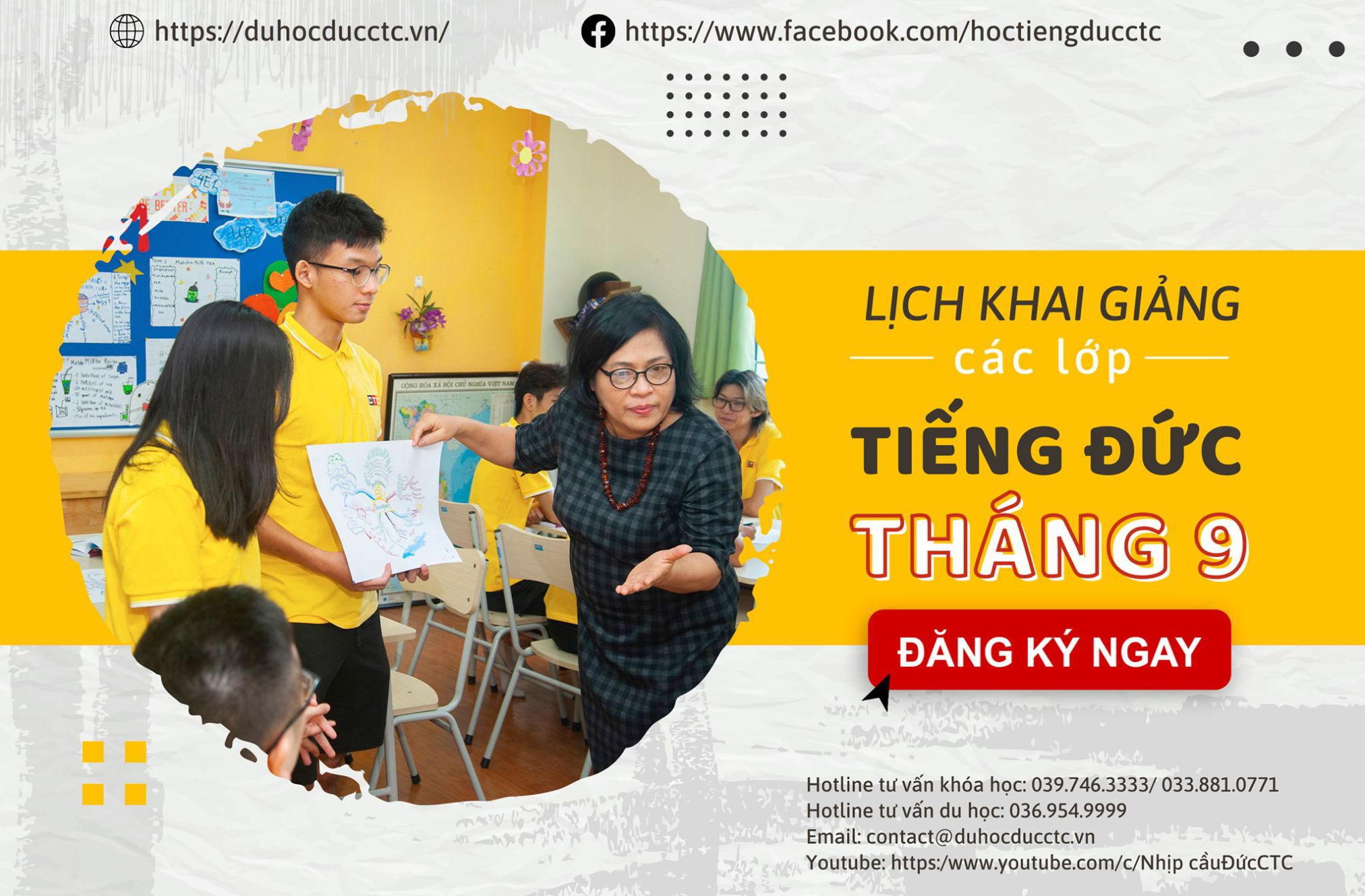 LỊCH KHAI GIẢNG THÁNG 9/2021