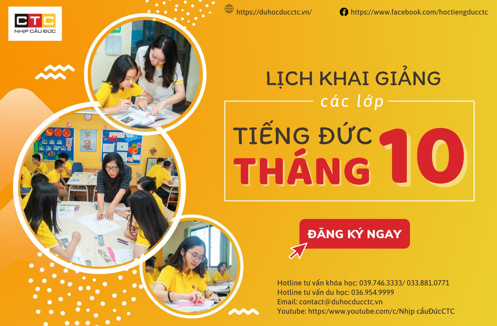 LỊCH KHAI GIẢNG THÁNG 10/2021