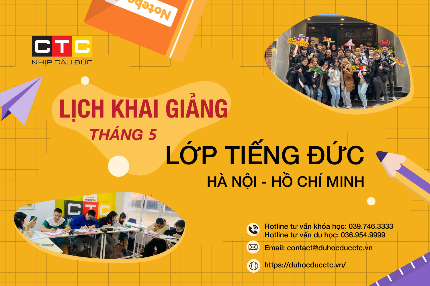 LỊCH KHAI GIẢNG THÁNG 05.2022