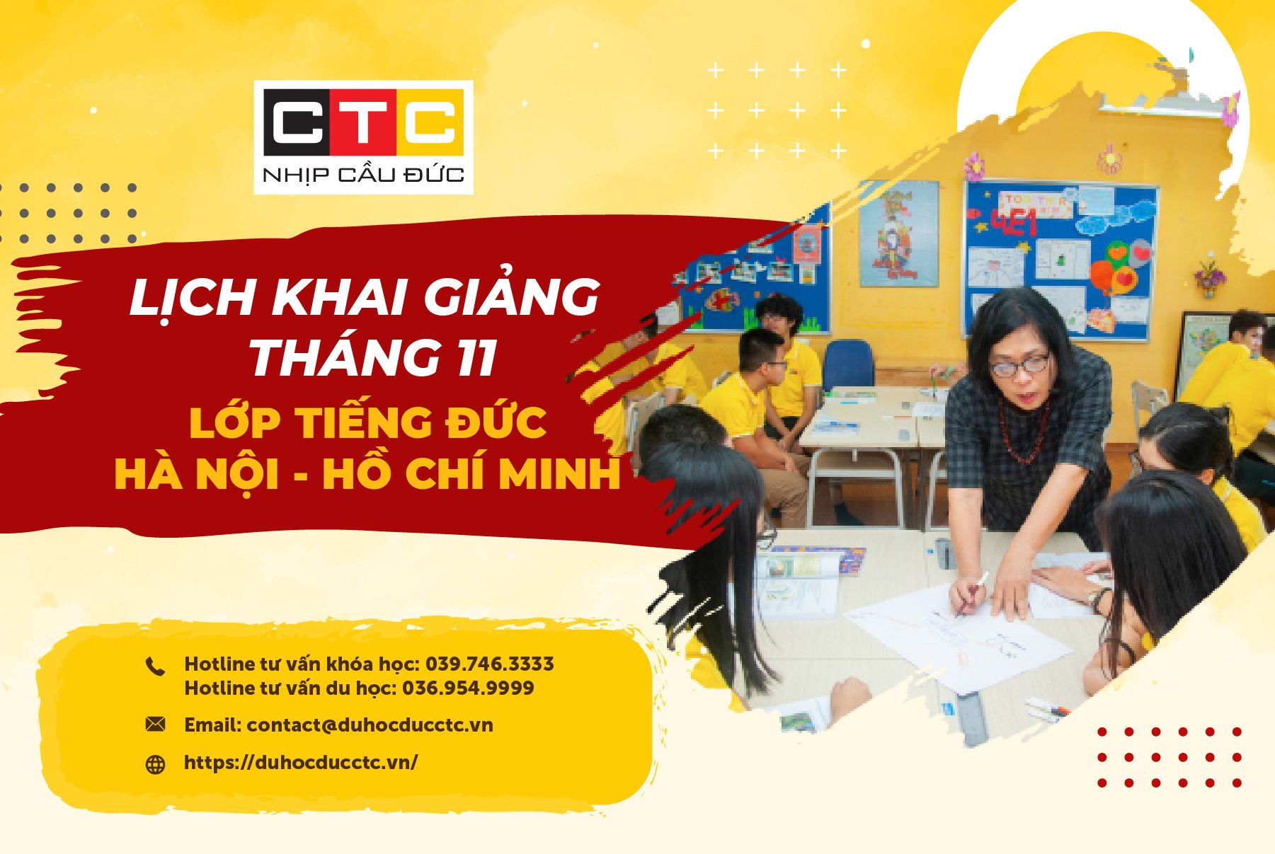 LỊCH KHAI GIẢNG THÁNG 11.2022