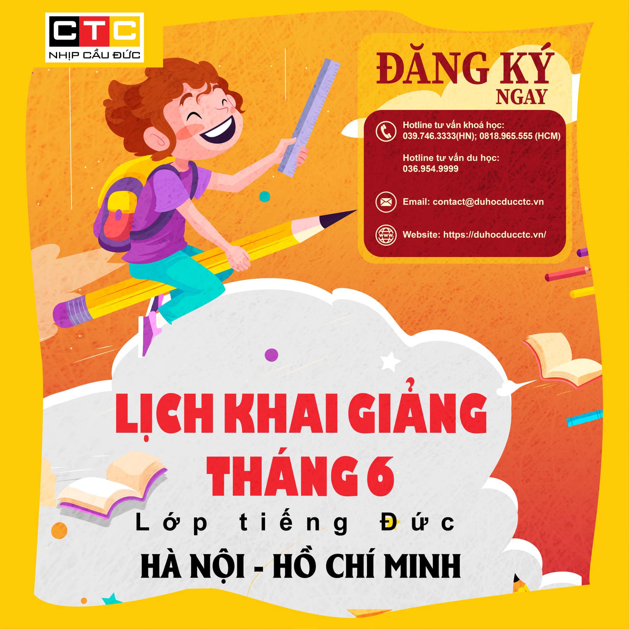 LỊCH KHAI GIẢNG THÁNG 06.2023