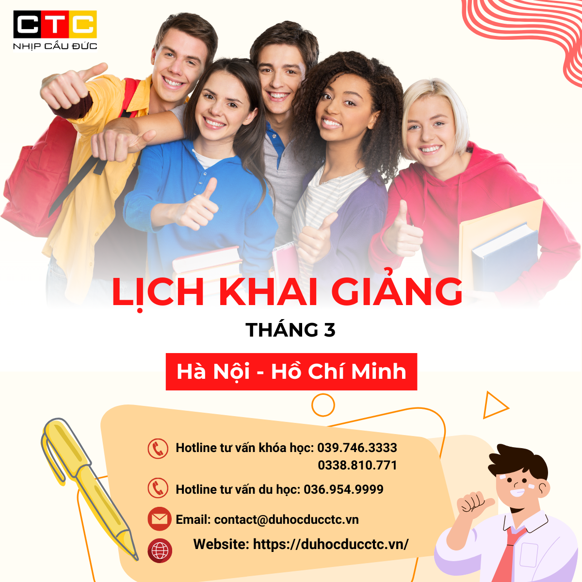 LỊCH KHAI GIẢNG THÁNG 3.2024