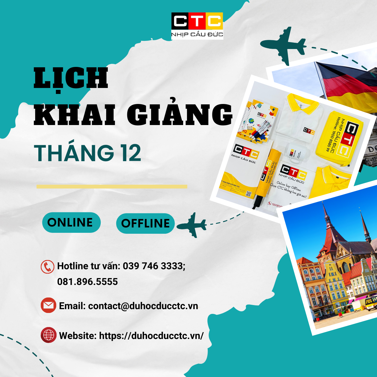 LỊCH KHAI GIẢNG THÁNG 12.2024