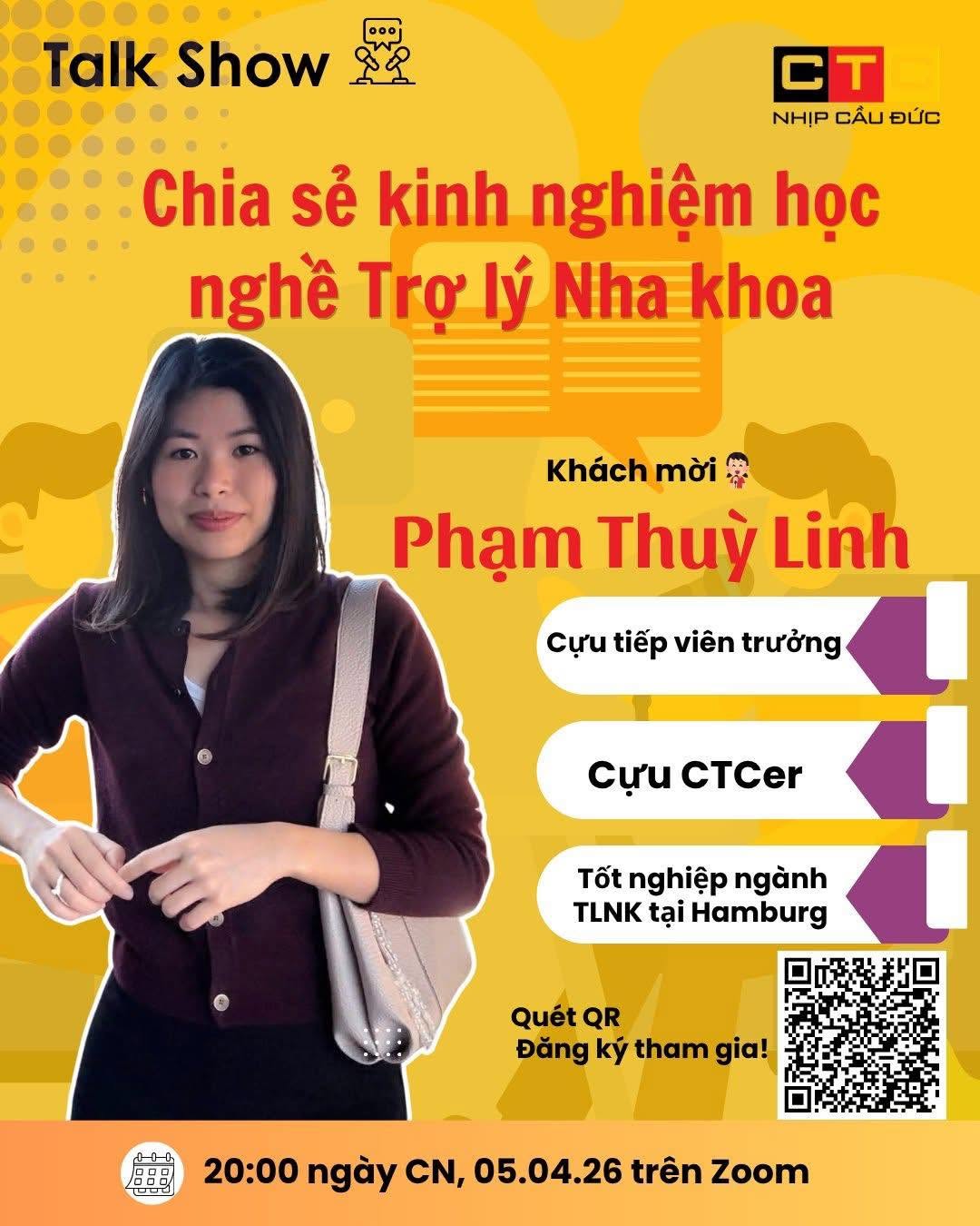 [WORKSHOP ONLINE] CHIA SẺ KINH NGHIỆM HỌC NGHỀ TRỢ LÝ NHA KHOA TẠI ĐỨC