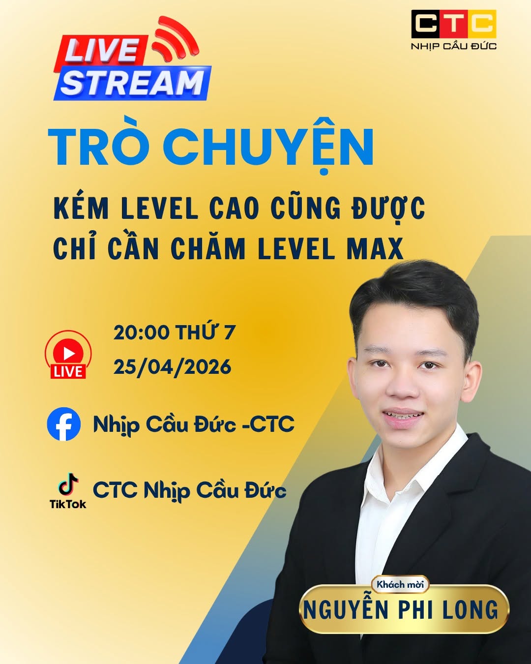 [LIVESTREAM] TRÒ CHUYỆN CÙNG HỌC VIÊN NGUYỄN PHI LONG