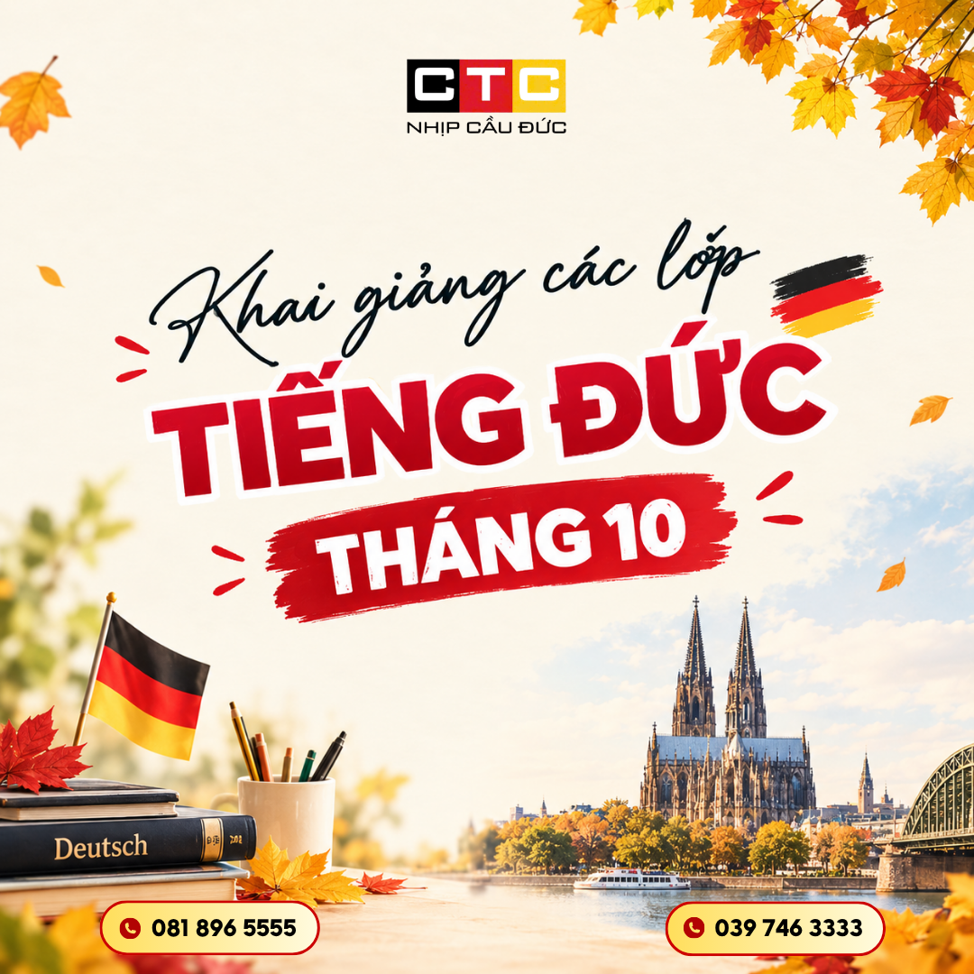 KHAI GIẢNG CÁC LỚP TIẾNG ĐỨC THÁNG 10