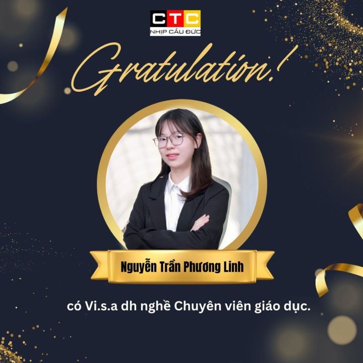 Chúc mừng học viên nhận Visa du học nghề Chuyên viên giáo dục