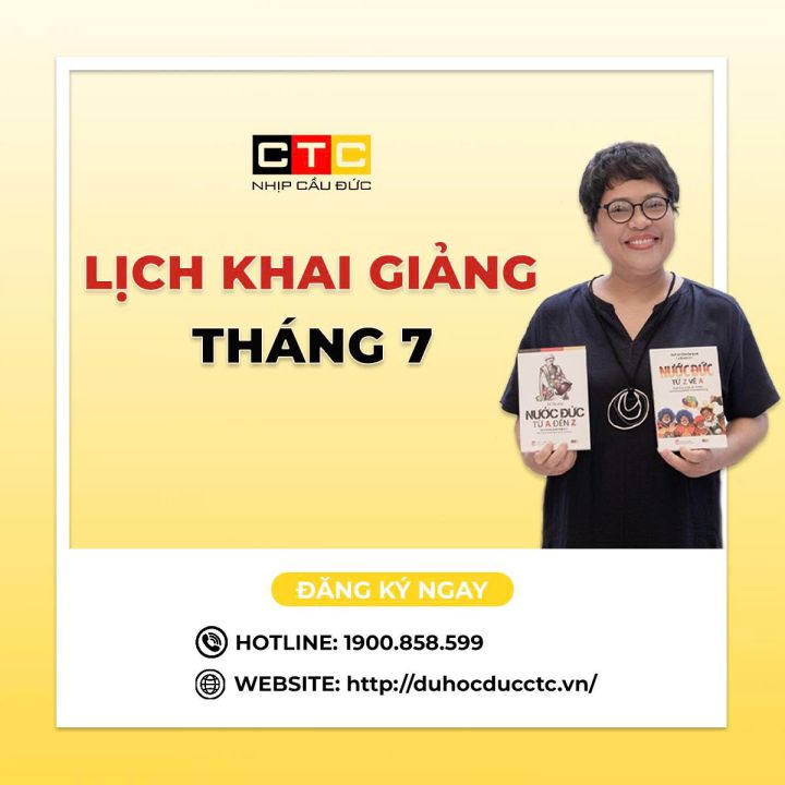 LỊCH KHAI GIẢNG THÁNG 7/2025