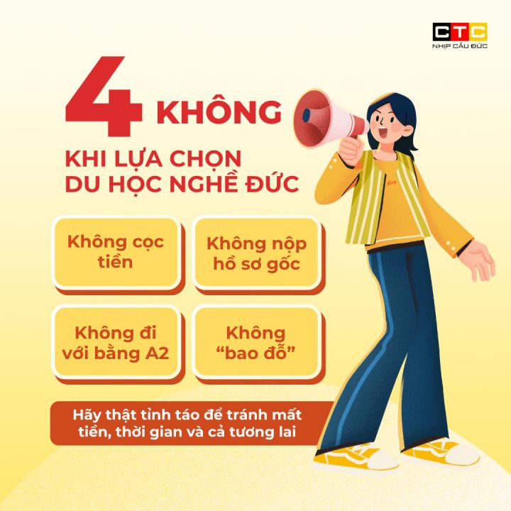 4 Điều không nên làm khi du học nghề tại Đức