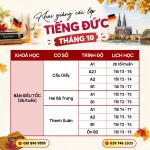 KHAI GIẢNG CÁC LỚP TIẾNG ĐỨC THÁNG 10