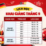 KHAI GIẢNG CÁC LỚP TIẾNG ĐỨC THÁNG 9 – SẴN SÀNG CHO MỘT KHỞI ĐẦU MỚI!
