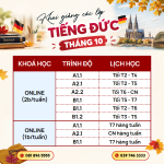 KHAI GIẢNG CÁC LỚP TIẾNG ĐỨC THÁNG 10